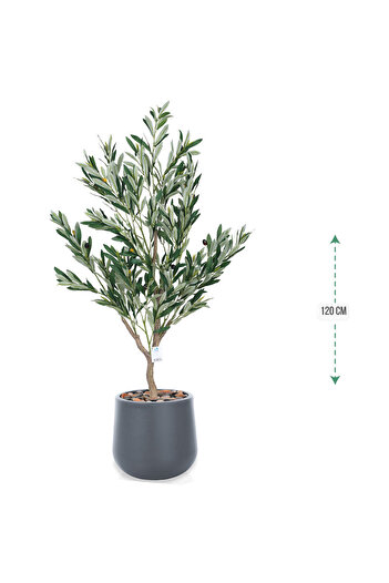 co arma Share the product via: Small artificial olive tree (120 cm) plastic pot