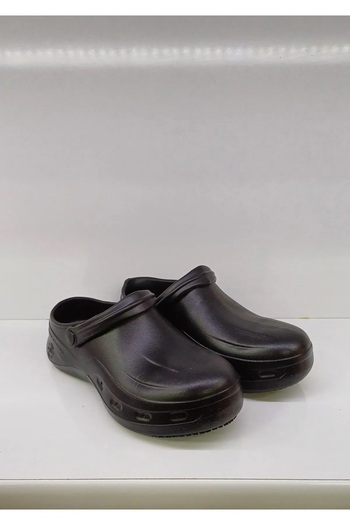awix Unisex Anti-Slip Sole(Src and Sra) Work Safety Black Slippers with Ce Certificate and En Iso 20345 Certification