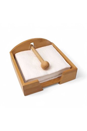 BALSA Bamboo Napkin Holder 18X18X4,5 cm Bmb102