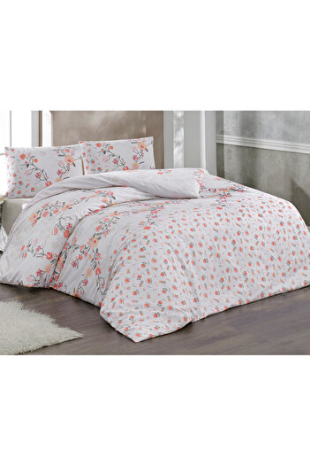 Kristal By Taç Crystal Double Ranforce Floral Duvet Cover Set Işıl
