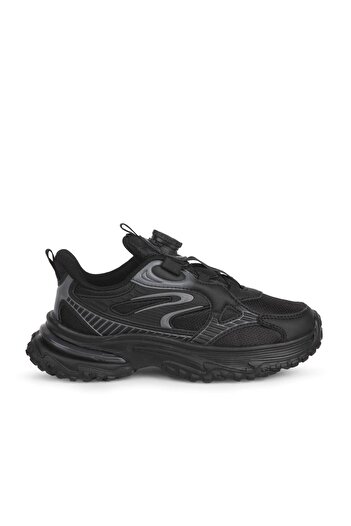 BUCKHEAD 3053 Smart Lace-Up Flex Foam Sole Unisex Children's Shoes. Black