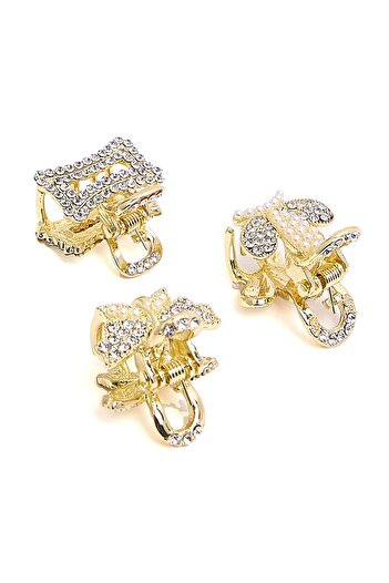 R&B White PO3 LADIES HAIR CLAW