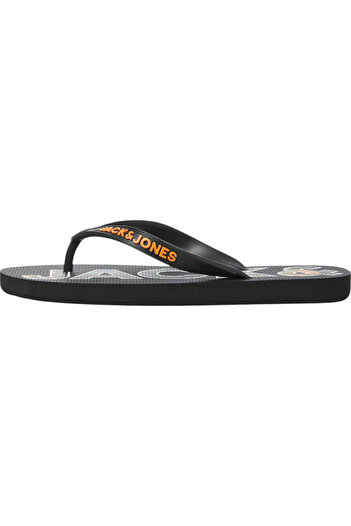 Jack & Jones Slapi JACK & JONES Λογότυπο με Φοίνικα JNR - 12236507-Ανθρακί