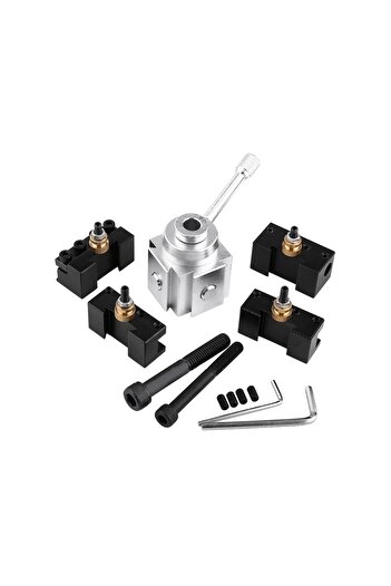 Choice Lathe Tool Post Holder Set Aluminum Alloy Quick Change Mini Lathe Tool Post and Holder Kit Lathe ...