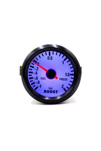 Choice army green YOMI 2"52mm Mechanical 12V Car Turbo Boost Gauge -1~2Bar Black Turbo Boost Meter Blue LED