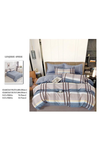 CHIRASO FINET Cotton Bed Linen, Classic Sheet 240x250cm, Duvet Cover 200x230cm, 4 Pillowcases
