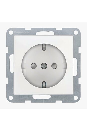 PANASONIC Schuko socket mechanism, child protection white Karre Plus