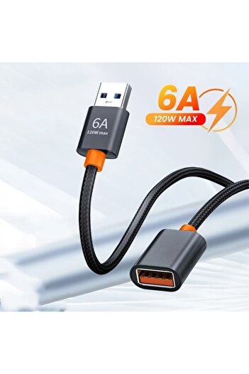 Choice 1m Black 6A USB 3.0/2.0 USB Extension Cable for Smart Laptop PC TV Xbox One SSD USB Extension Cable