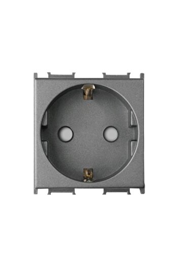 PANASONIC Socket SCHUKO with Child Protection Modular Smoky 2M