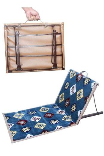 Generic Ground Chair for Trips and Camping with Foldable and Adjustable Backrest 107*6*50 cm