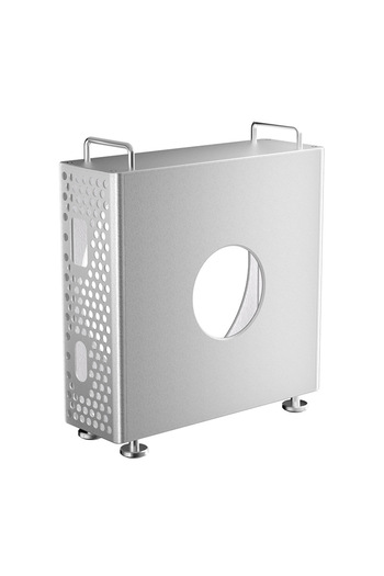 Choice silver Case for Mac Mini M4/m4 Pro Aluminum Alloy Case with Heat Dissipation Stand Dustproof Shockpr
