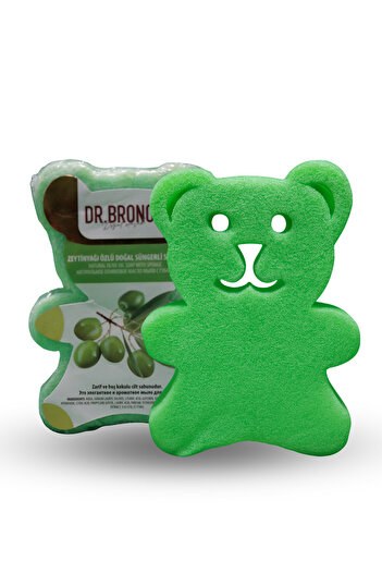 Dr.Bronos Natural Sponge Teddy Bear Soap with Olive Oil Extract 135 Gr
