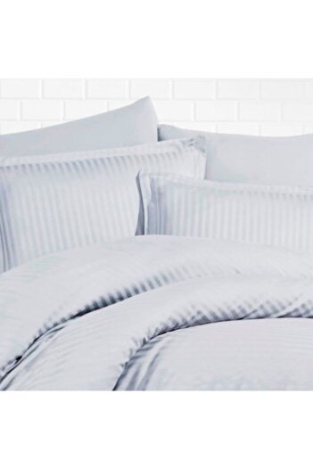 Pucioasa Set of 2 cotton damask pillowcases 45x45cm, gray