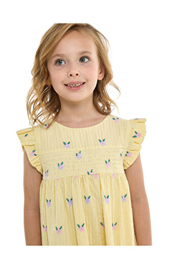 R&B GIRLS WOVEN DRESS 2-8Y