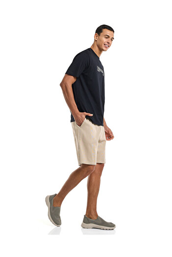 R&B Beige MYF- KNIT SHORTS-S-XXL