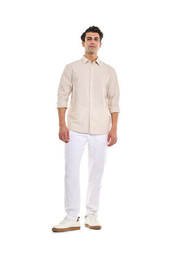 R&B Beige MCF-LS-SHIRT-S-XXL