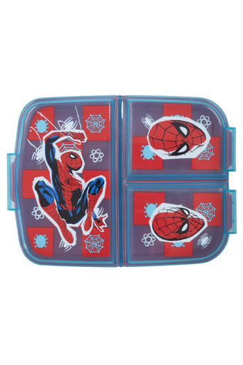 SPIDERMAN Sandwich box, multi-compartment, BPA-free, red,