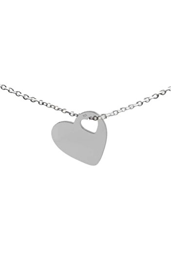 dalimag Bratara argint 925, si charm inima argint 925, 19 cm