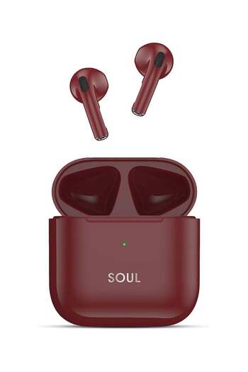 X.Cell Xcell Soul11 TWS Earbuds Maroon | Lightning Charging, Deep Bass, 5Hr Playtime, 100Hr Standby, IPX