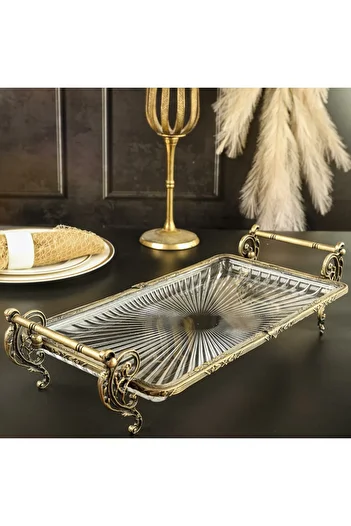 ROY KING Rectangular 37X20 cm Presentation with Handle Antique
