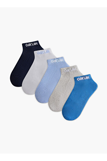 Oaklan by Shoexpress Boys Printed Ankle Length Sports Socks - Set of 5