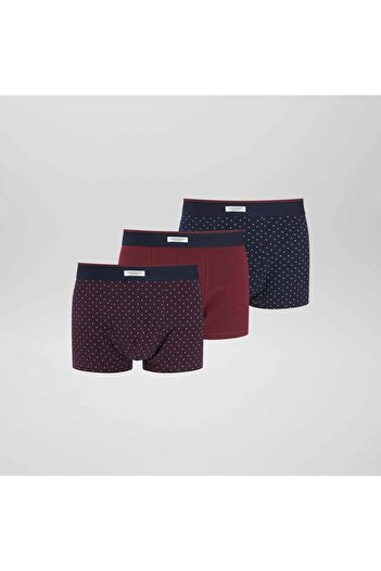 KIABI Pack of 3 pairs of cotton boxer shorts RED