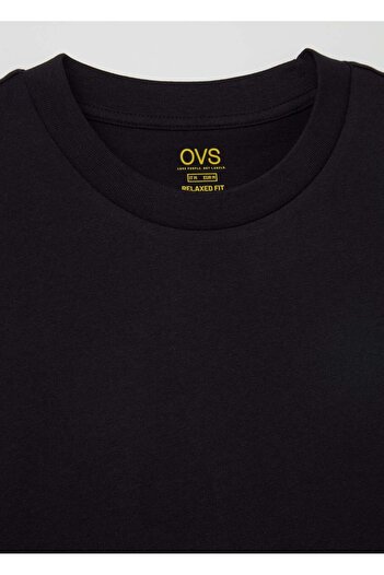 Ovs Solid Colour T-Shirt In Organic Cotton