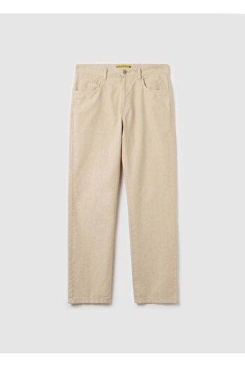 Ovs Trousers In Linen And Cotton With Five Pockets