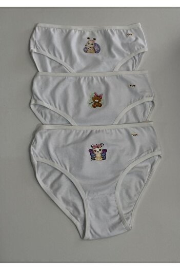 ÇEÇEN HOME (3 Pcs) 9-11 Years Girl's Underwear, Underwear