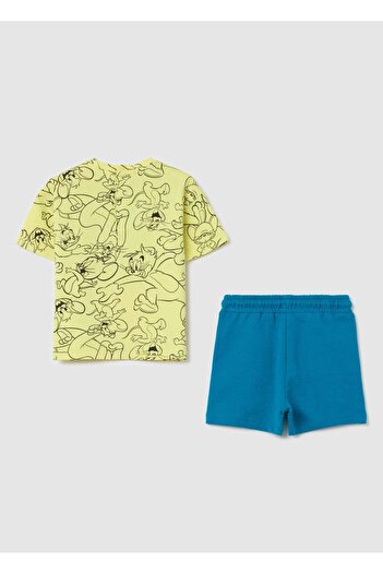 Ovs Cotton Jogging Set With Tom & Jerry Print