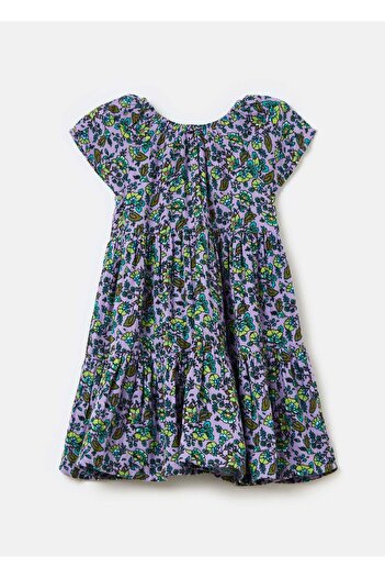 Ovs Cotton Dress With Floral Pattern