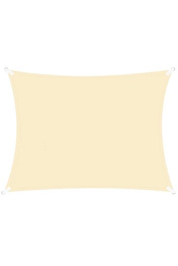 OEM 4x3 m shade tarpaulin for terrace or balcony, waterproof, UV protection, cream