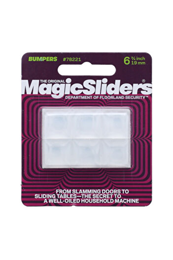 Magic Sliders 6-Piece Self Adhesive Hi-Profile Square Bumpers 3/4 Inch