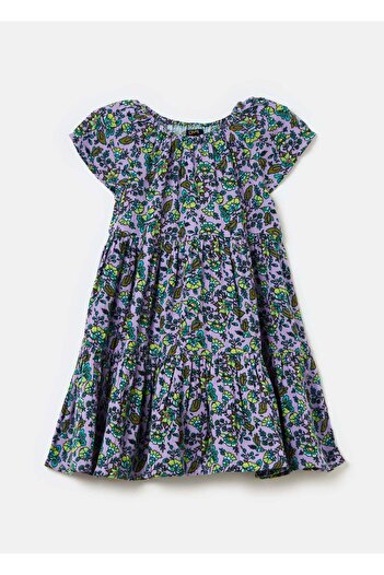 Ovs Cotton Dress With Floral Pattern