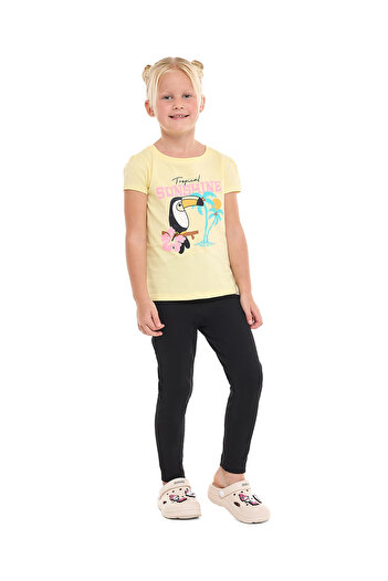 R&B Black GIRLS KNIT BOTTOM 2-8Y