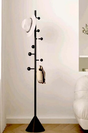 Generic a modern, minimalist floor-standing coat, Abaya and clothes rack, a Nordic and light luxury design