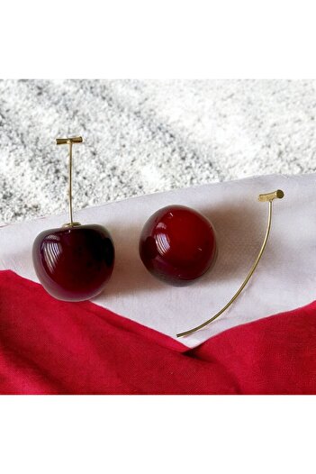ALS Tasarım Dünyası Women's Cherry Model Earrings
