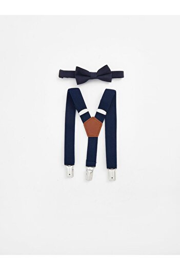 LC Waikiki Baby Boy Pants Suspenders and Bow Tie 2-Piece Set (S4)