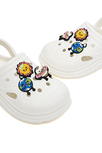 R&B Ivory KIDS GIRLS CLOGS 26-31