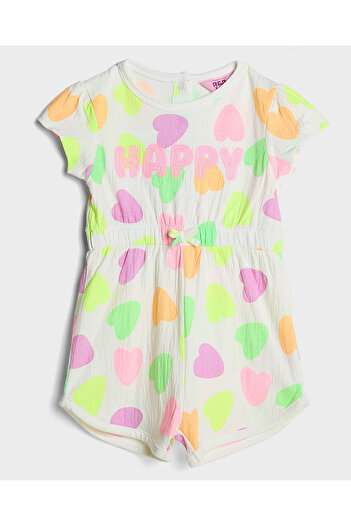 R&B White KNIT DUNGAREES 6-24M