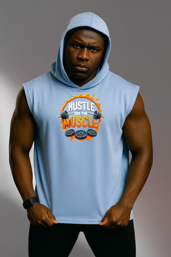 MUTLUGYM Fitness Sleeveless Hooded Athlete Sweatshirt