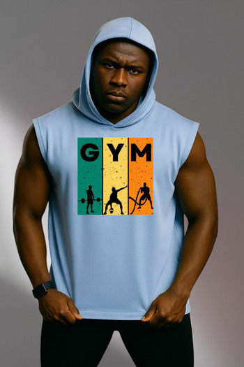 MUTLUGYM Fitness Sleeveless Hooded Athlete Sweatshirt