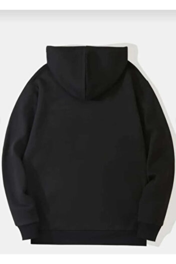 Elvino 4-Piece Black Unisex Couple Lover Combination Printed Tracksuit and Sweatshirt Sets