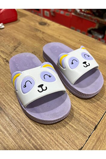 Minamoda Gezer Kız Çocuk Yazlık Best Friend Bunny Pu Rahat Taban Ev Banyo Havuz Plaj Terlik