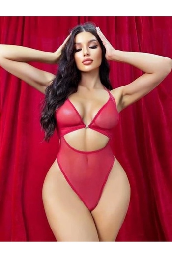 Scarlest Defnada Red Transparent Fancy Babydoll