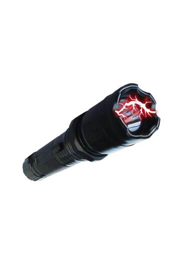 dalimag Flashlight with electric shock, own battery, aluminum, case, cord, box
