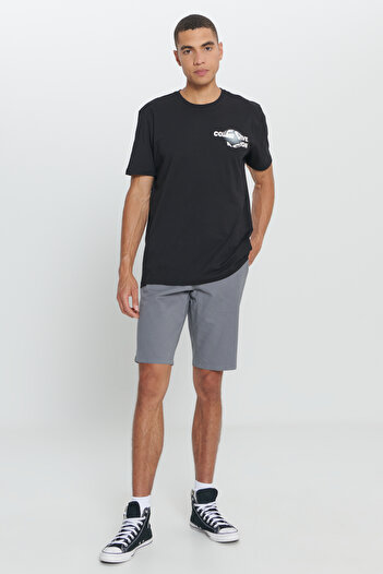 AC&Co / Altınyıldız Classics Men's Black Standard Fit Regular Cut 100% Cotton Crew Neck T-Shirt