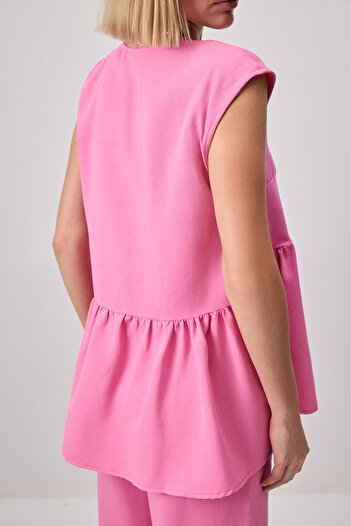 Touché Privé LINEN TEXTURED VEST TROUSERS SET