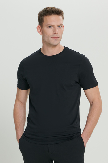 AC&Co / Altınyıldız Classics 3 Pack Slim Fit Slim Fit 100% Cotton Crew Neck T-Shirt