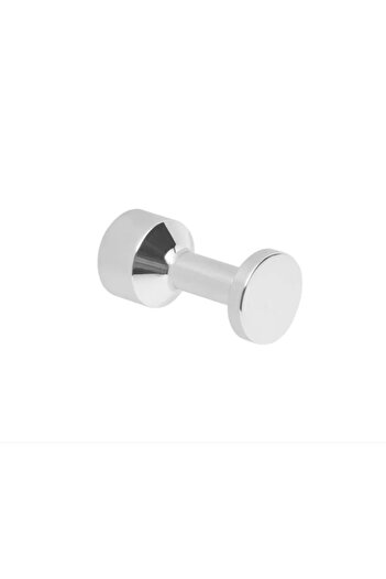 LUXXO Bathroom Hook, 4x2.5x2.5cm, Metallic, Glossy Silver